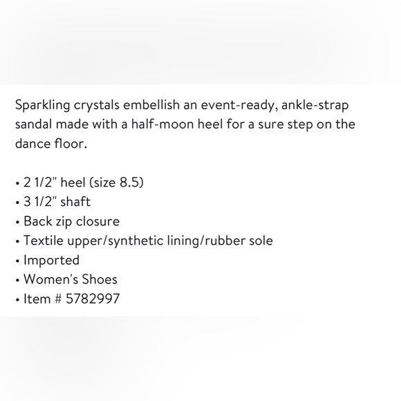 Jewel Badgley Mischka Katerina Ankle
Strap Sandal - Picture 2 of 2